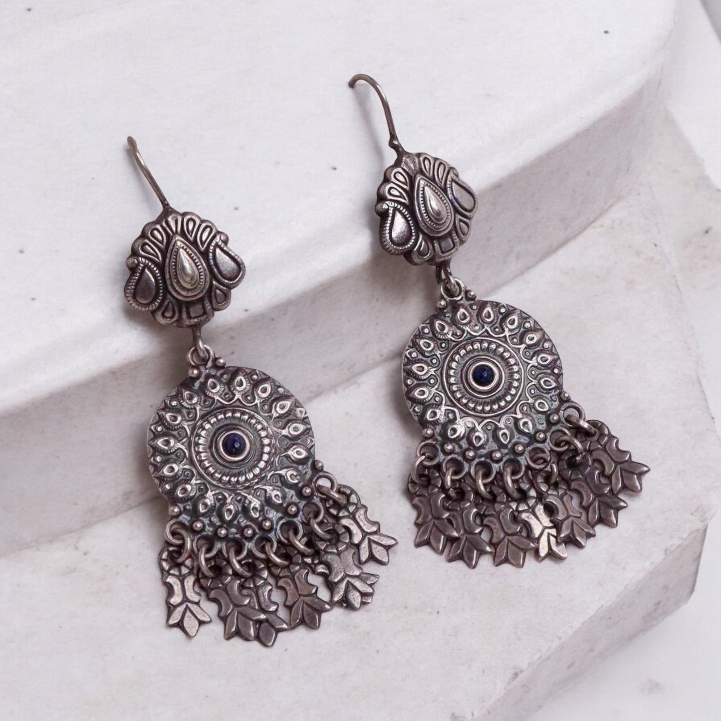 Oxidised Silver Earrings