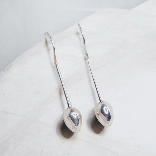 Silver Earrings.