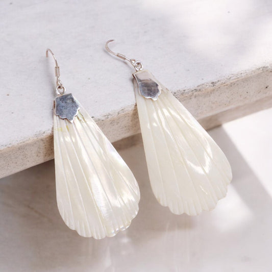 MOP Silver Earrings