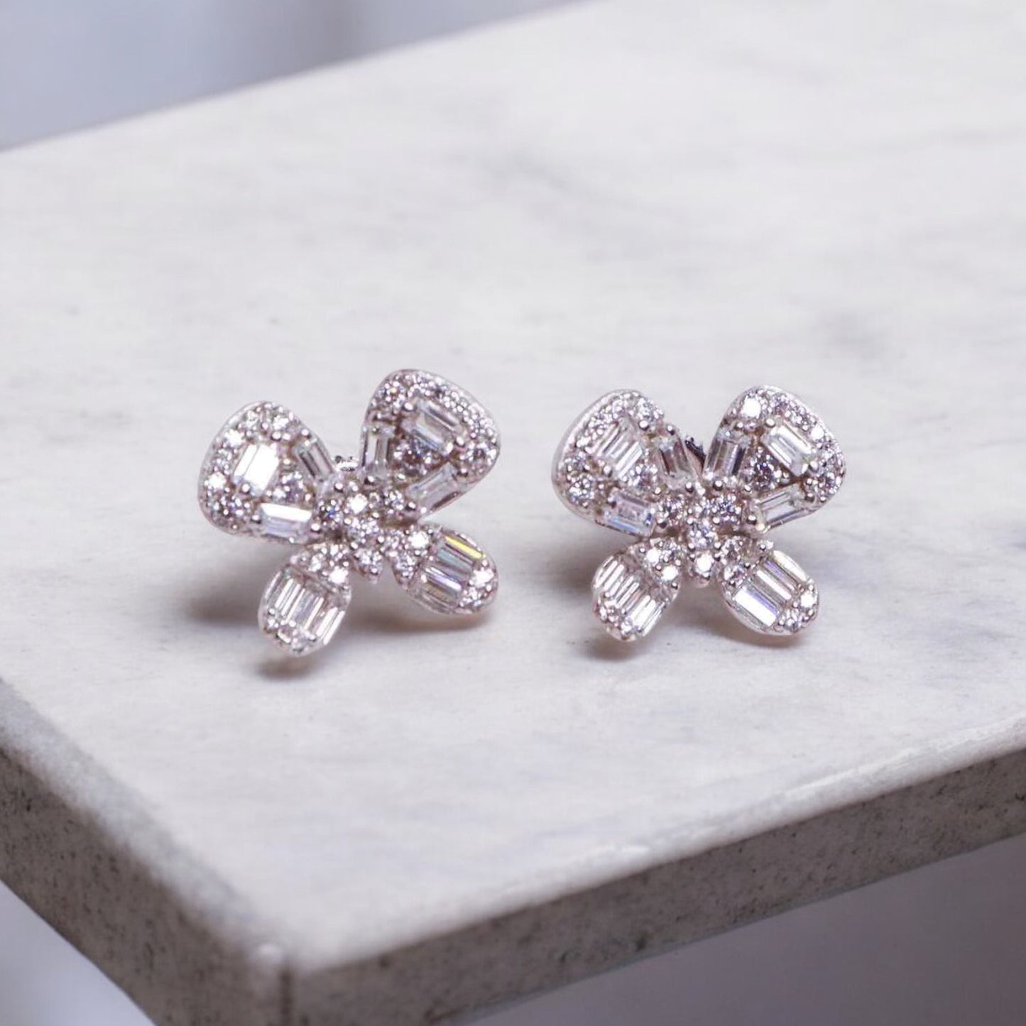 Sparkling Butterfly Studs