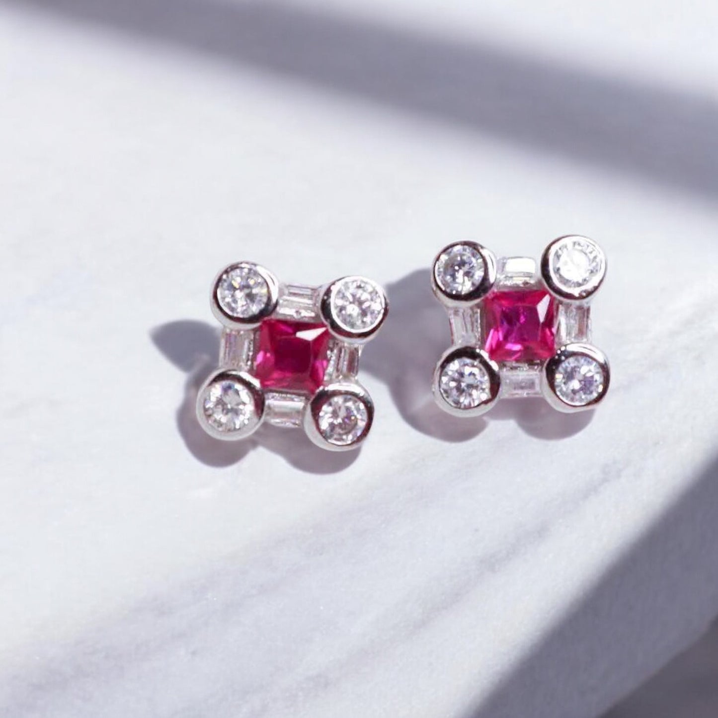 CZ Silver Studs