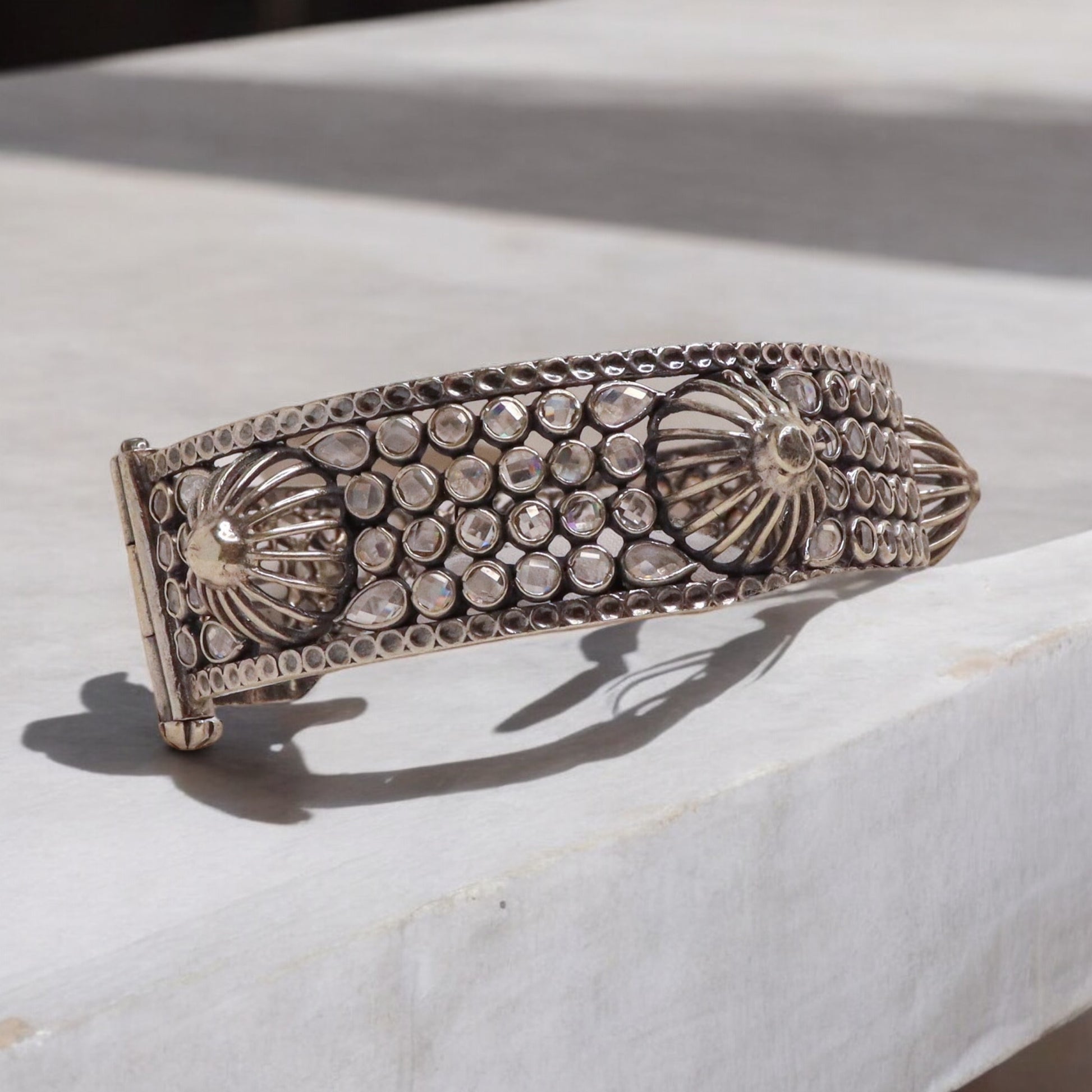 Beautiful oxidized silver bangles for women, showcasing intricate designs and a vintage-inspired charm, ideal for a bold and elegant style statement.