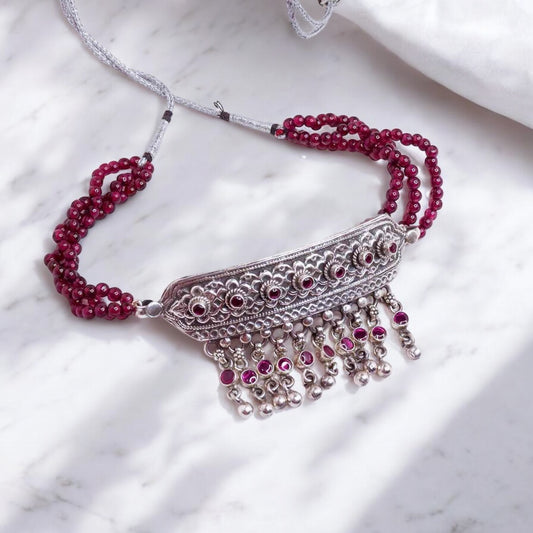 Radiant Garnet Choker