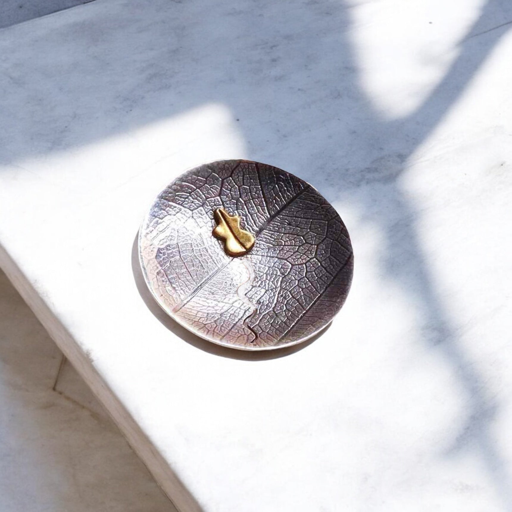 Silver Dry Leaf Pendant