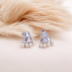 CZ And Pearl Studs