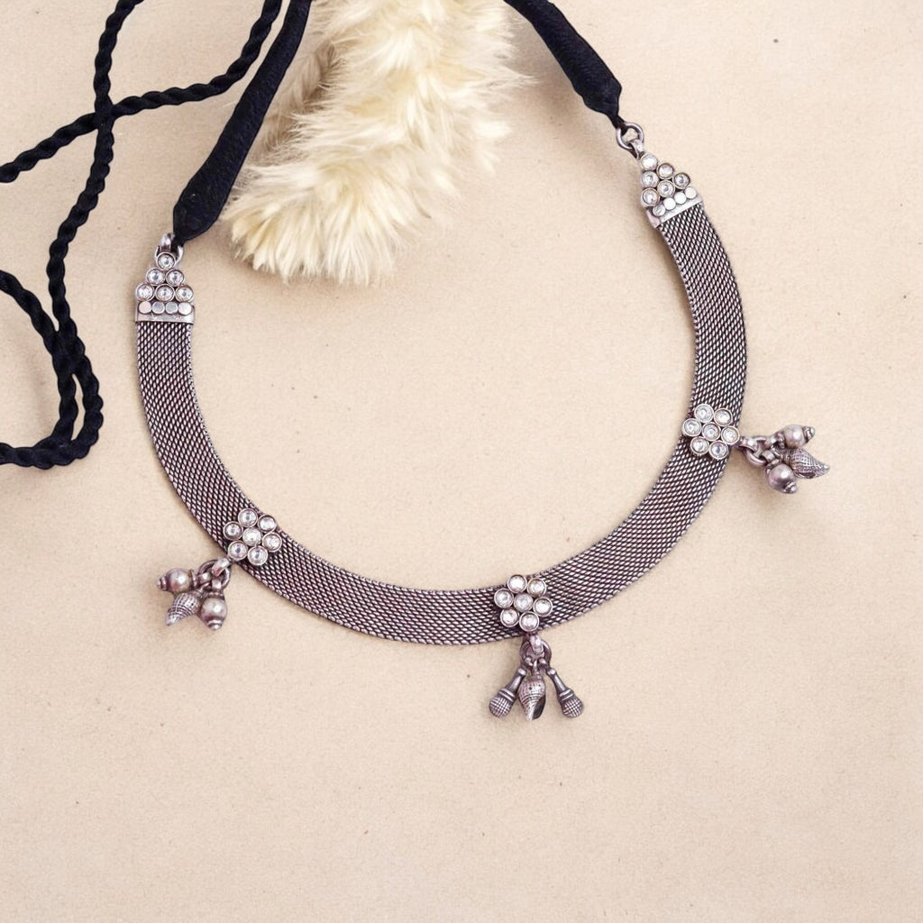Elegant Oxidized Necklace