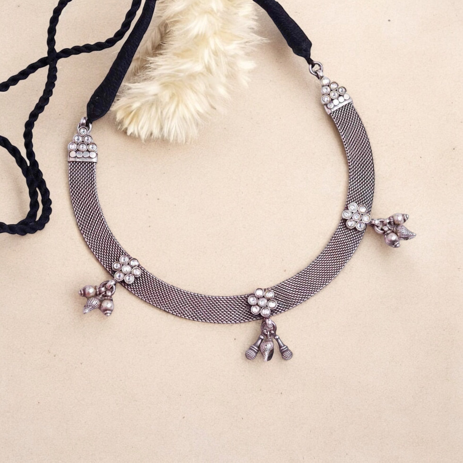 Elegant Oxidized Necklace