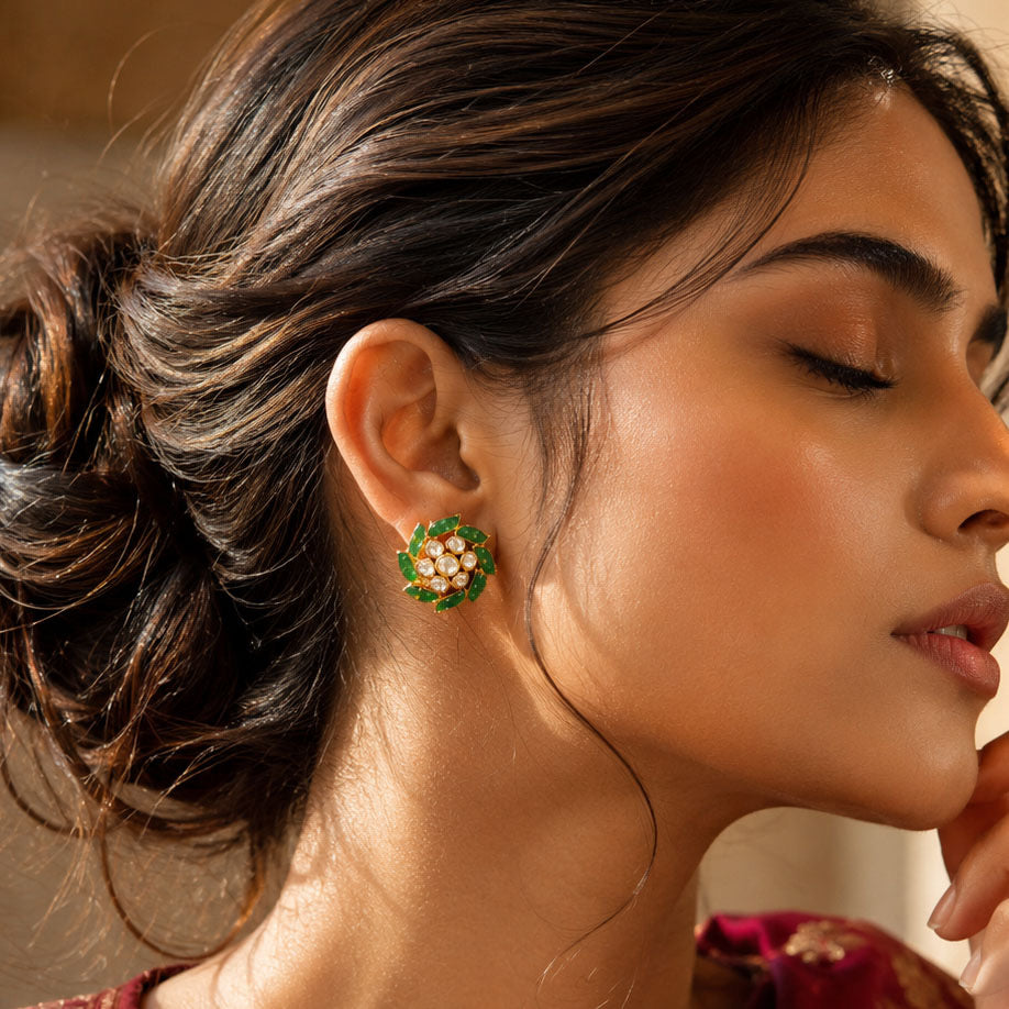 Polki Kundan Earrings