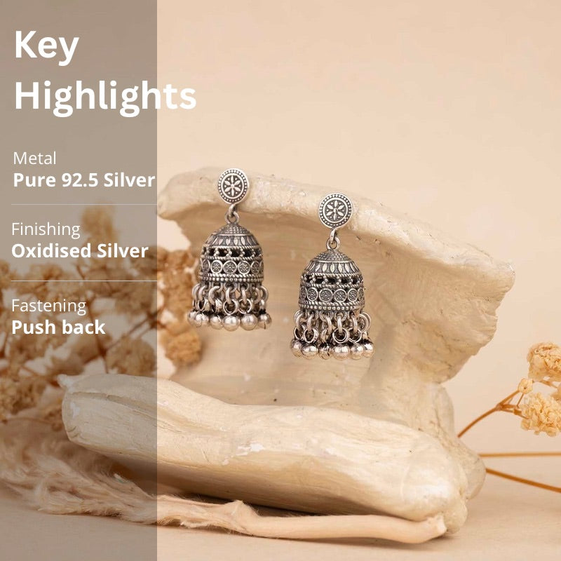 Silver Jhumka