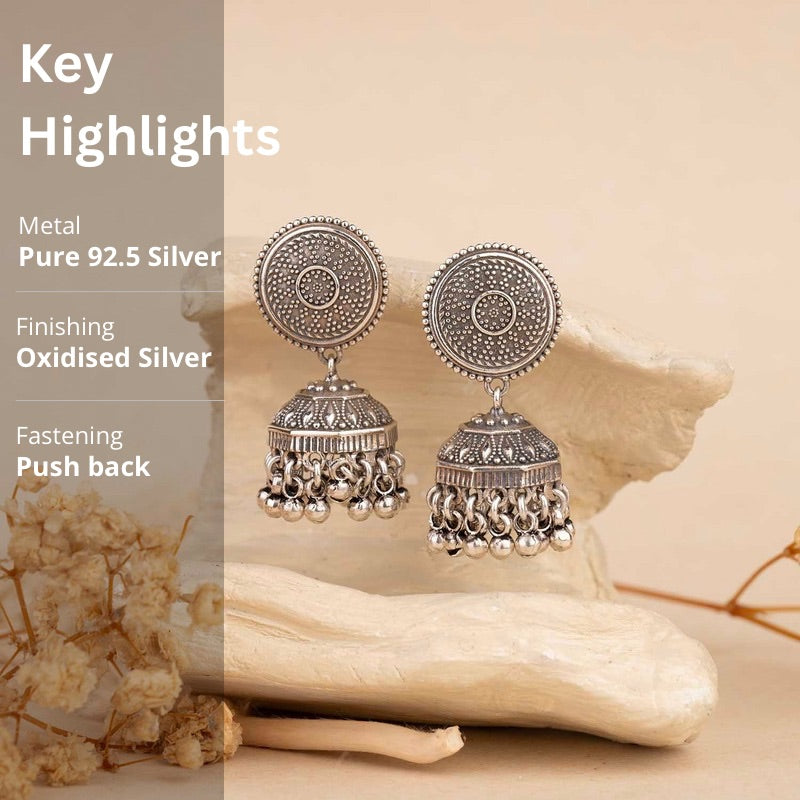 Silver Jhumka