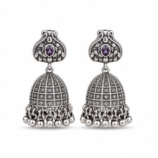 Silver Jhumka
