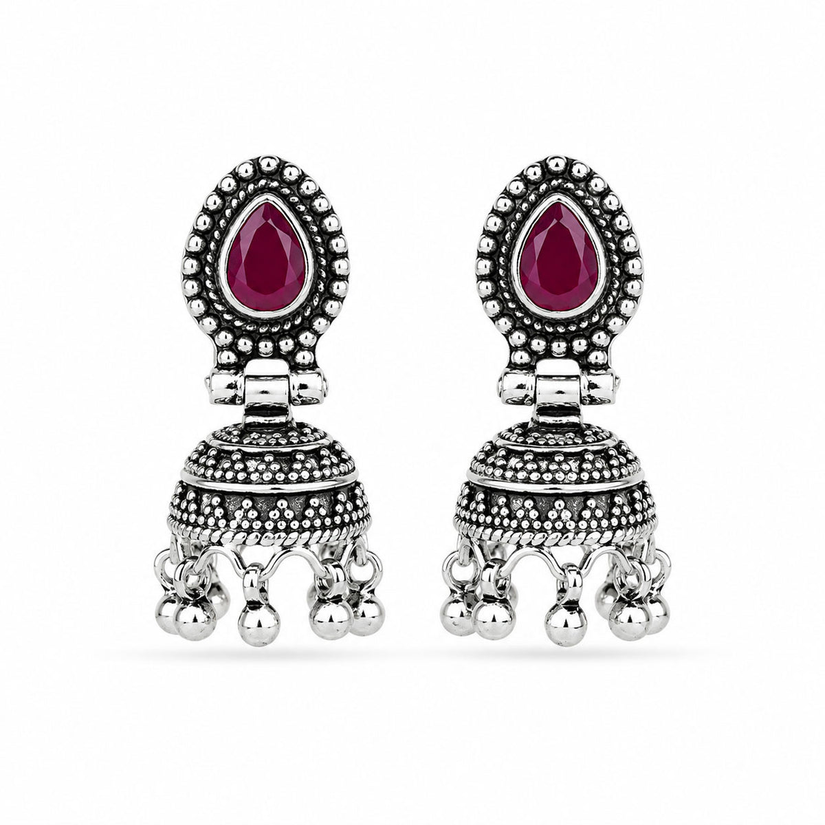 Silver Jhumka