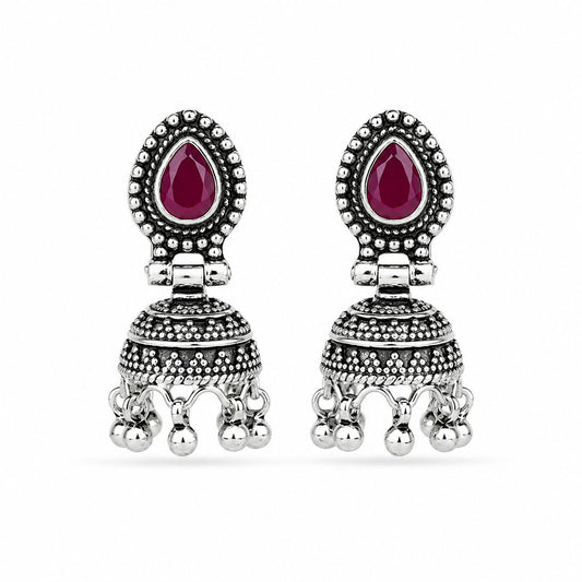 Silver Jhumka
