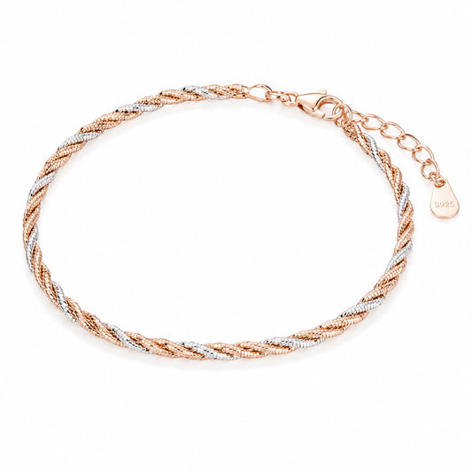 Silver  Two Tone Bracelet