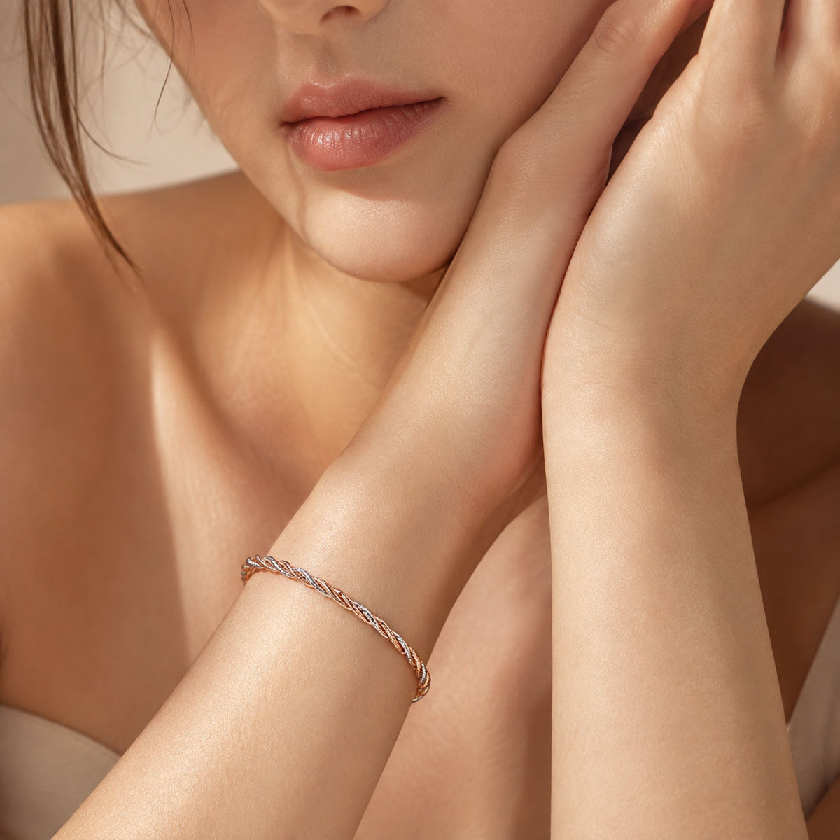 Silver  Two Tone Bracelet