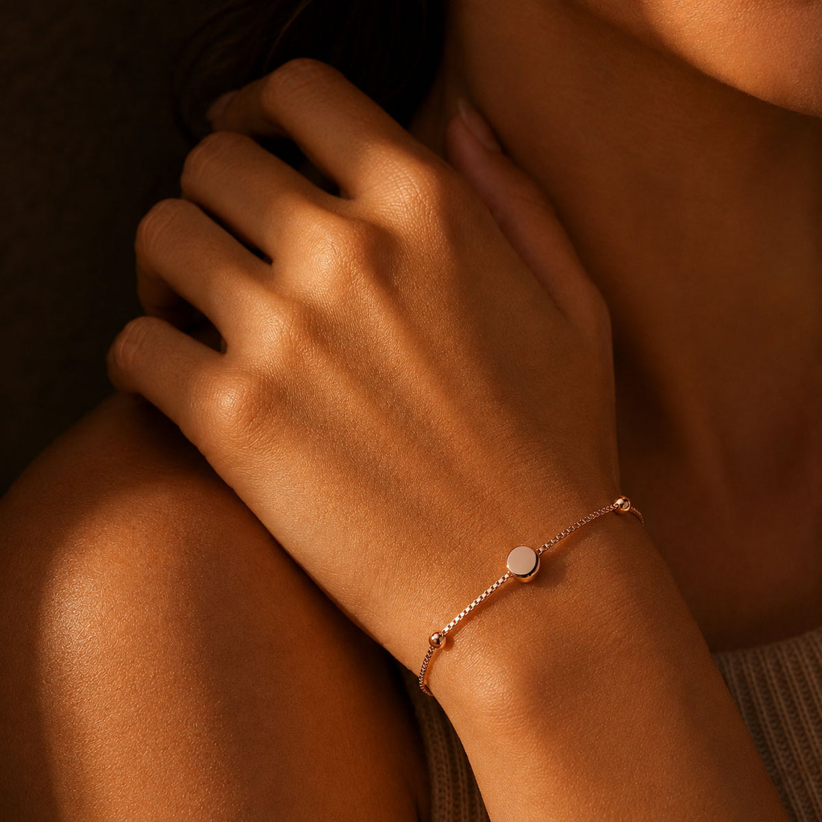 Minimal Rose Gold Bracelet