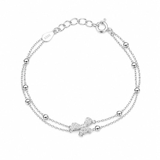 Silver Bow Bracelet