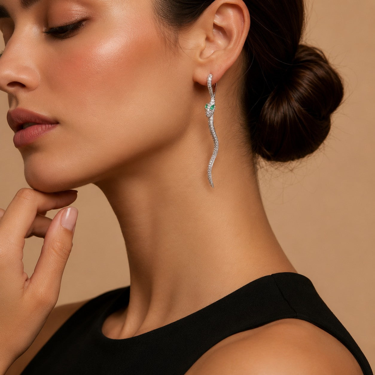 Dazzling Snake Earrings