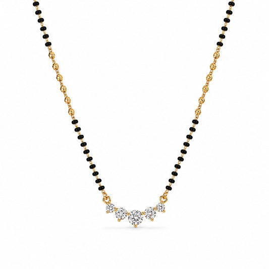 Minimal Mangalsutra in 925 Sterling Silver (Gold Finish)