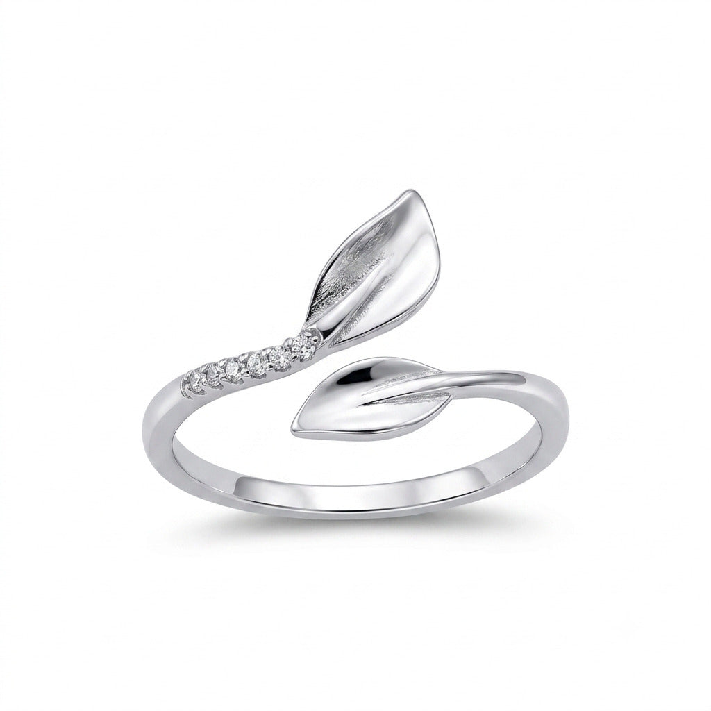 925 Silver Leaf Ring