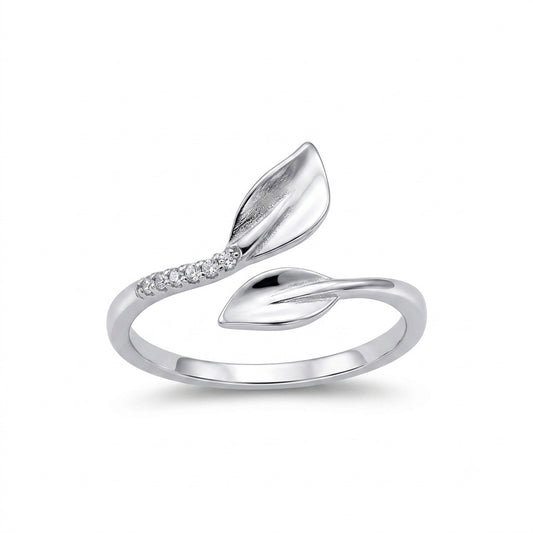 925 Silver Leaf Ring