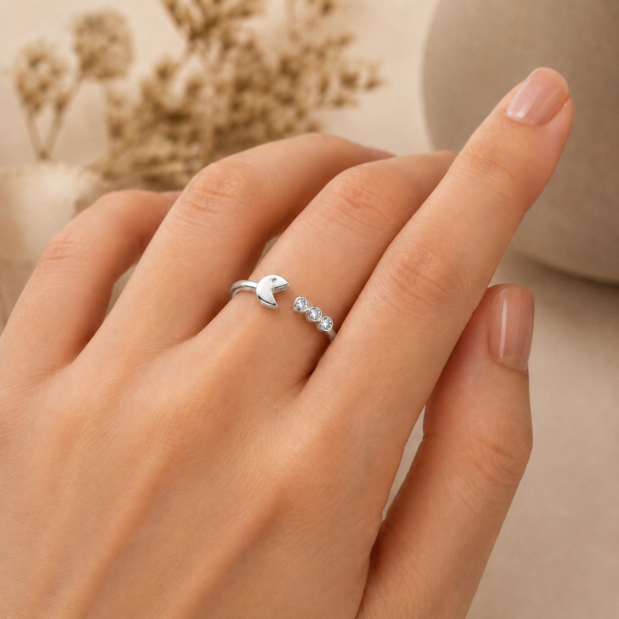 Silver Fish Rings in 925 Sterling Silver