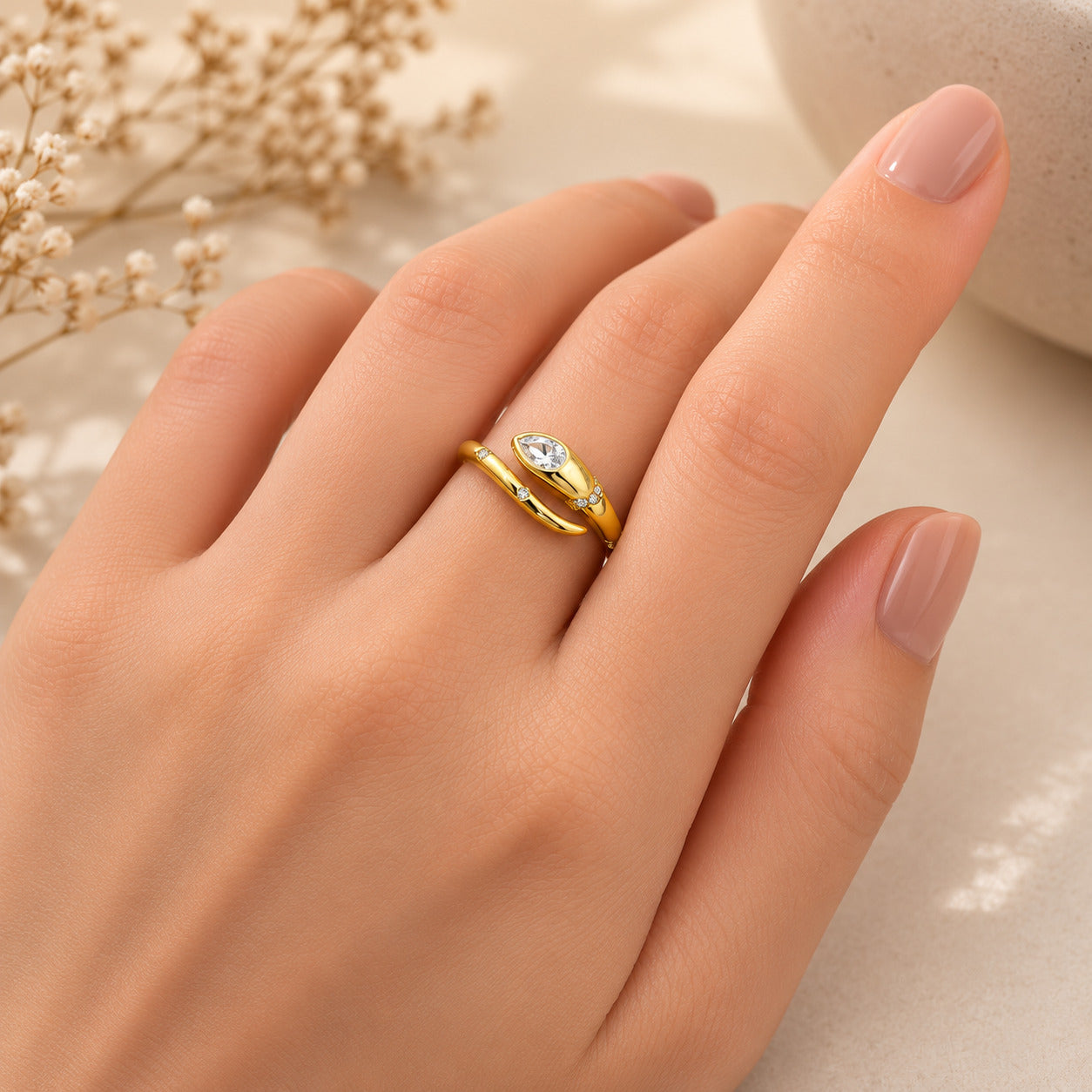 Gold Snake Ring