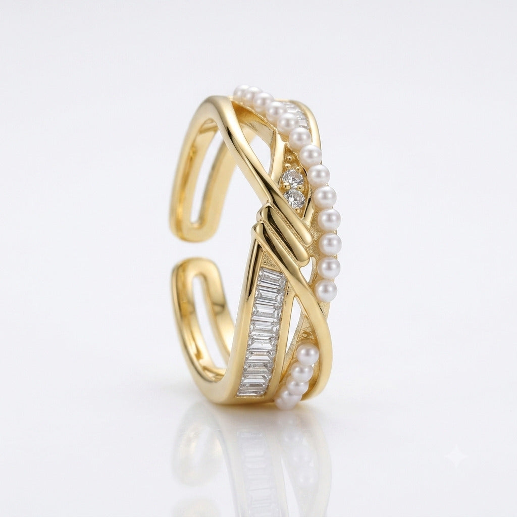 Gold Rings in 925 Sterling Silver