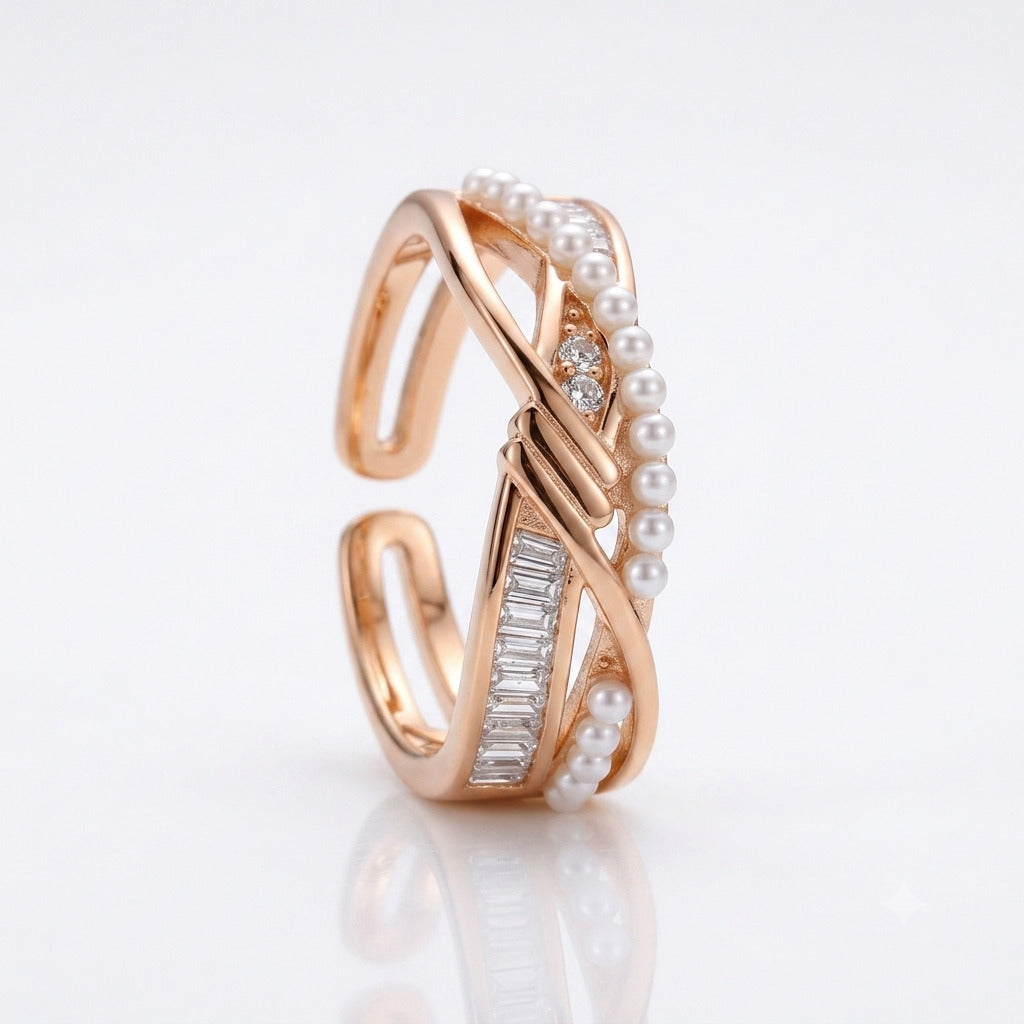 Rose Gold Rings in 925 Sterling Silver