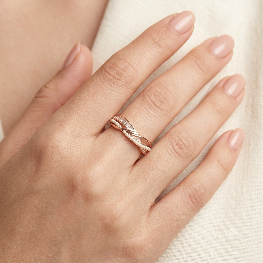Rose Gold Rings in 925 Sterling Silver