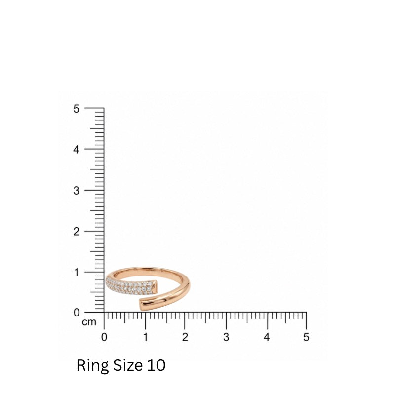 Rose Gold CZ Rings in 925 Sterling Silver