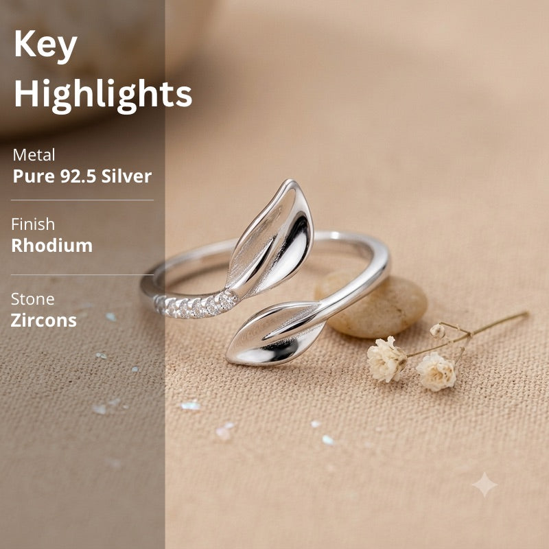 925 Silver Leaf Ring