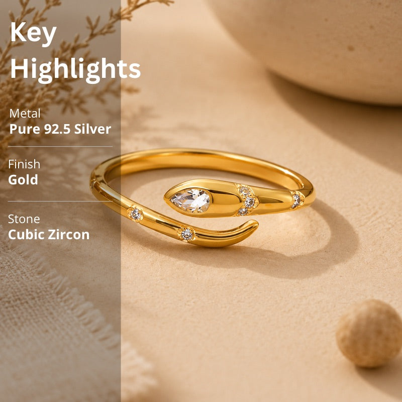 Gold Snake Ring