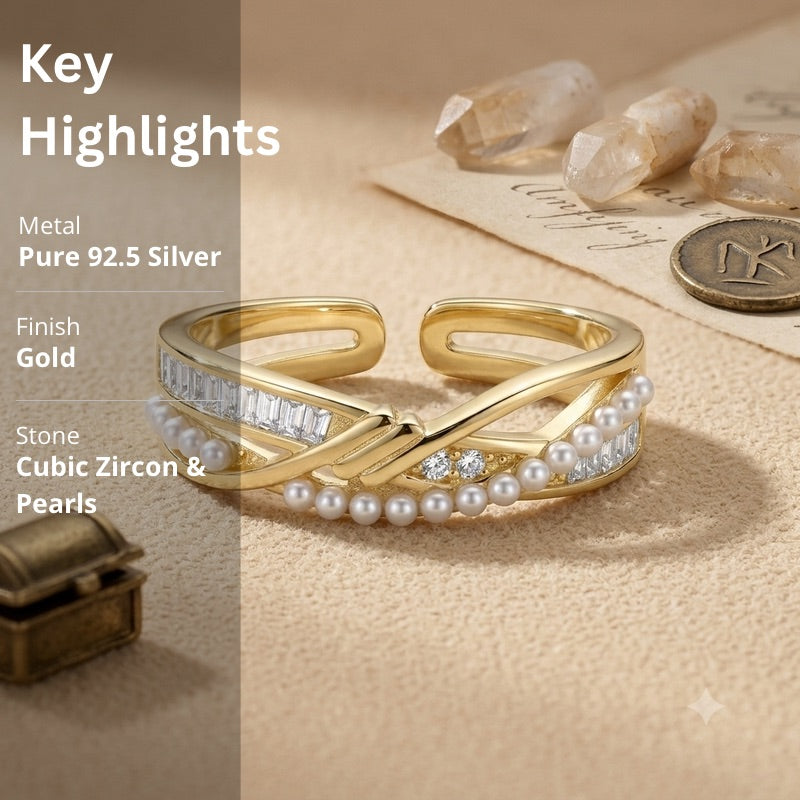 Gold Rings in 925 Sterling Silver