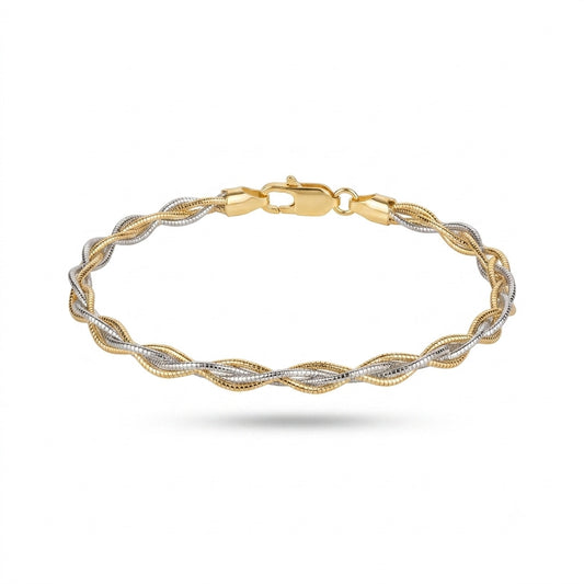 Weaving Gold Bracelet