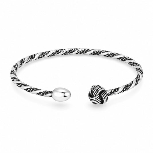 Silver Oxidised Cuff