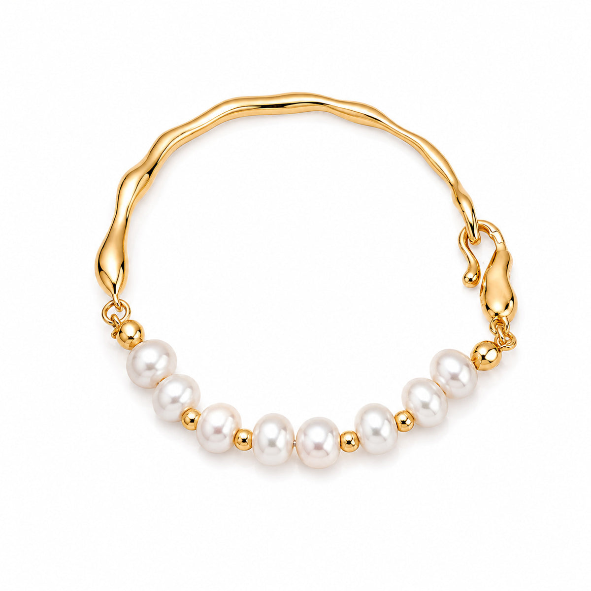 Gold Pearl Bracelet