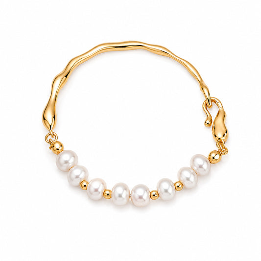 Gold Pearl Bracelet