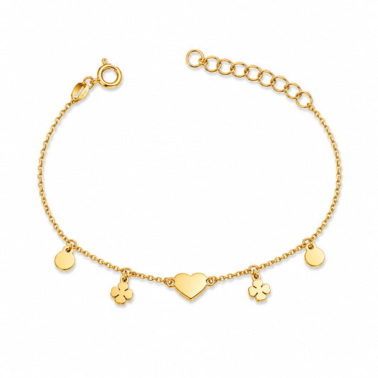 Minimal Gold Heart Bracelet