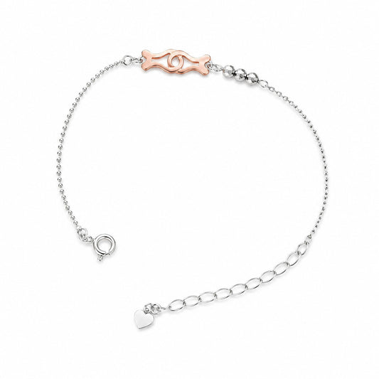 Two Tone Silver Bracelet