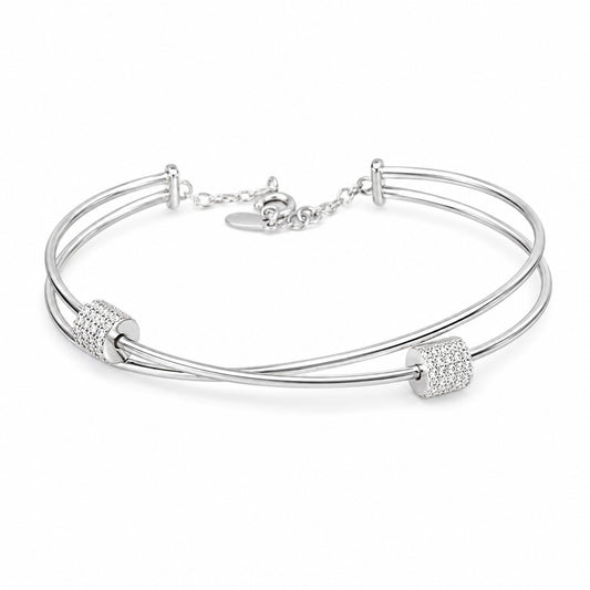 Two Lines Silver Bracelet