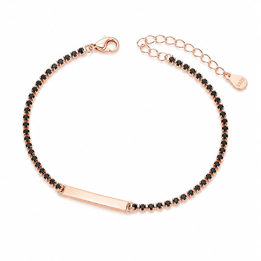 Black Tennis Bracelet