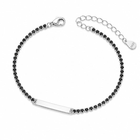 Black Tennis Bracelet