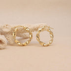 Gold Twisted Hoops