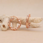 Twisted Rose Gold Hoops