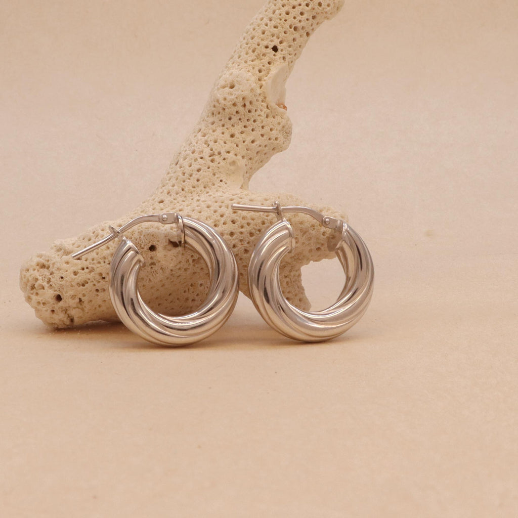 Silver Hoops