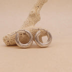 Silver Hoops