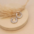 Silver Hoops