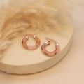 Rose Gold Hoops