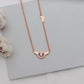 rose gold necklaces       